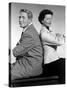 ADAM'S RIB, 1949 directed by GEORGE CUKOR with Spencer Tracy and Katharine Hepburn (b/w photo)-null-Stretched Canvas