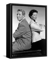 ADAM'S RIB, 1949 directed by GEORGE CUKOR with Spencer Tracy and Katharine Hepburn (b/w photo)-null-Framed Stretched Canvas