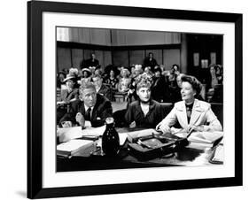 ADAM'S RIB, 1949 directed by GEORGE CUKOR with Spencer Tracy, Judy Holliday and Katharine Hepburn (-null-Framed Photo