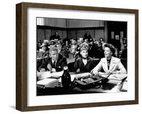 ADAM'S RIB, 1949 directed by GEORGE CUKOR with Spencer Tracy, Judy Holliday and Katharine Hepburn (-null-Framed Photo