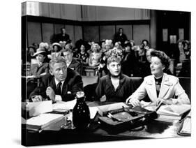 ADAM'S RIB, 1949 directed by GEORGE CUKOR with Spencer Tracy, Judy Holliday and Katharine Hepburn (-null-Stretched Canvas