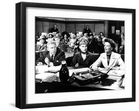 Adam's Rib, Spencer Tracy, David Wayne, Judy Holliday, Katharine Hepburn, 1949-null-Framed Photo