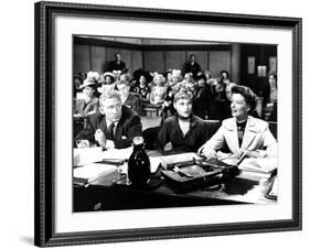 Adam's Rib, Spencer Tracy, David Wayne, Judy Holliday, Katharine Hepburn, 1949-null-Framed Photo