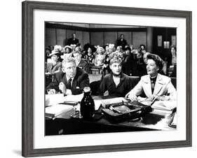 Adam's Rib, Spencer Tracy, David Wayne, Judy Holliday, Katharine Hepburn, 1949-null-Framed Photo