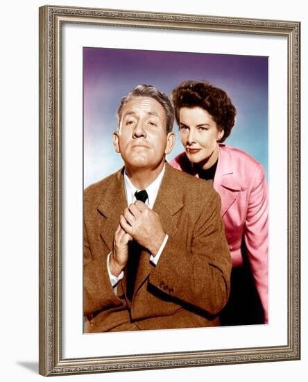 Adam's Rib, Spencer Tracy, Katharine Hepburn, 1949-null-Framed Photo