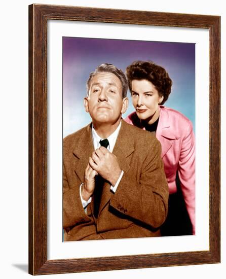 Adam's Rib, Spencer Tracy, Katharine Hepburn, 1949-null-Framed Photo