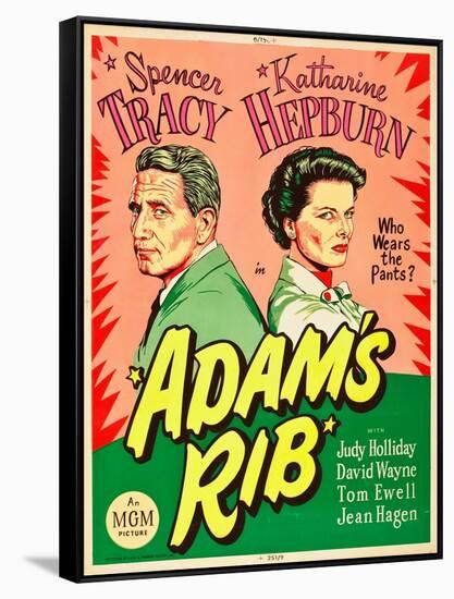 Adam's Rib, Spencer Tracy, Katharine Hepburn, 1949-null-Framed Stretched Canvas