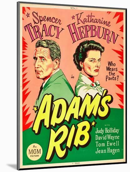 Adam's Rib, Spencer Tracy, Katharine Hepburn, 1949-null-Mounted Art Print