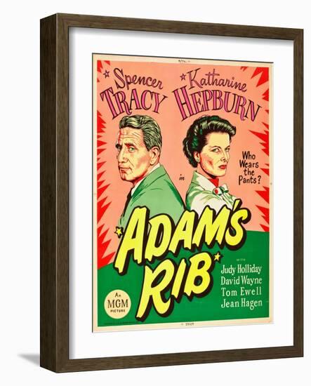 Adam's Rib, Spencer Tracy, Katharine Hepburn, 1949-null-Framed Art Print