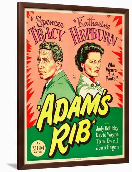 Adam's Rib, Spencer Tracy, Katharine Hepburn, 1949-null-Framed Art Print