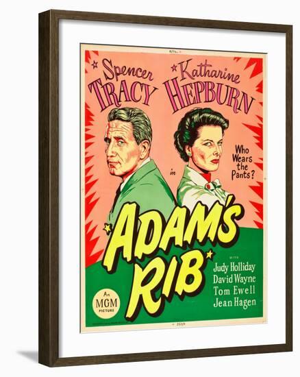 Adam's Rib, Spencer Tracy, Katharine Hepburn, 1949-null-Framed Art Print