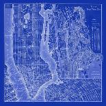 NYC Blueprint-Adam Shaw-Stretched Canvas