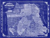 NYC Blueprint-Adam Shaw-Mounted Art Print