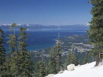 Lake Tahoe and Town on California and Nevada State Line, USA-Adam Swaine-Photographic Print