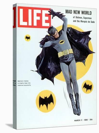 Adam West as Superhero Batman, March 11, 1966-Yale Joel-Stretched Canvas