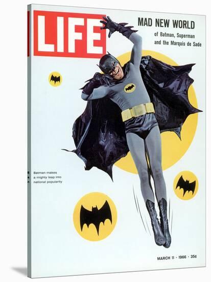 Adam West as Superhero Batman, March 11, 1966-Yale Joel-Stretched Canvas