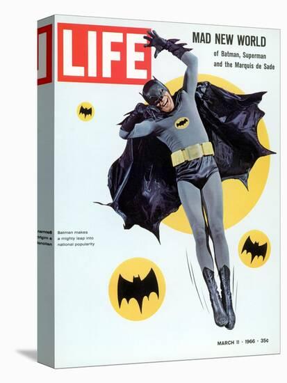 Adam West as Superhero Batman, March 11, 1966-Yale Joel-Stretched Canvas