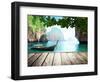 Adaman Sea and Wooden Boat in Thailand-Iakov Kalinin-Framed Photographic Print