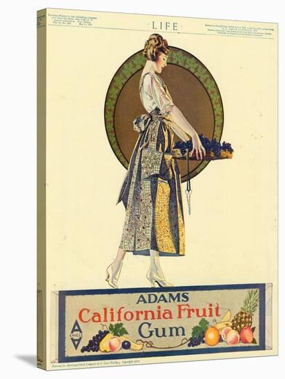 Adams California Fruit Gum, Chewing Gum Sweets Coles Phillips, USA, 1920-null-Stretched Canvas