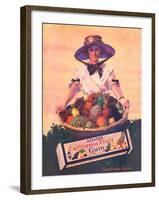 Adams California Fruit Gum, Chewing Gum Sweets Fruit Harvest, USA, 1910-null-Framed Giclee Print