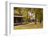 Adams Corner Rural Village, Late 19th Century Buildings, Oklahoma, USA-Walter Bibikow-Framed Photographic Print