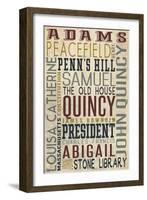 Adams, Massachusetts-Lantern Press-Framed Art Print