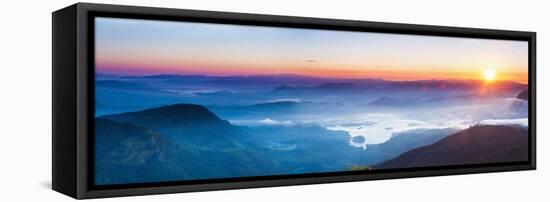 Adams Peak (Sri Pada) View at Sunrise-Matthew Williams-Ellis-Framed Stretched Canvas