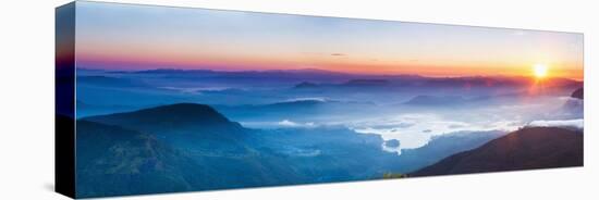 Adams Peak (Sri Pada) View at Sunrise-Matthew Williams-Ellis-Stretched Canvas