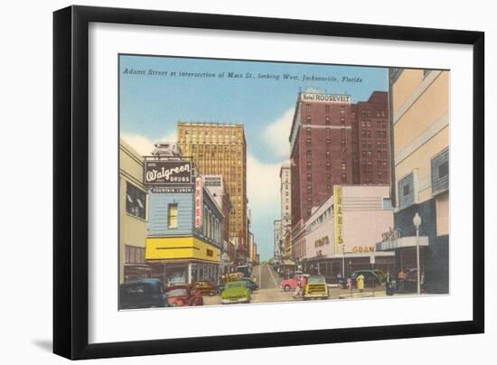 Adams Street, Jacksonville, Florida-null-Framed Art Print