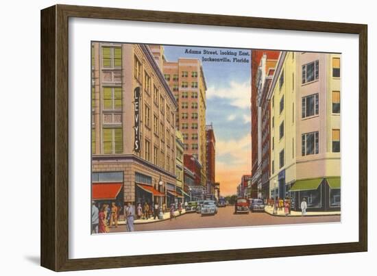 Adams Street, Jacksonville, Florida-null-Framed Art Print