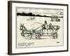 Adapted Motor Car Using a Donkey-William Heath Robinson-Framed Art Print