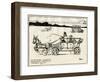 Adapted Motor Car Using a Donkey-William Heath Robinson-Framed Art Print