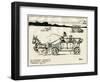 Adapted Motor Car Using a Donkey-William Heath Robinson-Framed Art Print