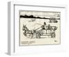 Adapted Motor Car Using a Donkey-William Heath Robinson-Framed Art Print