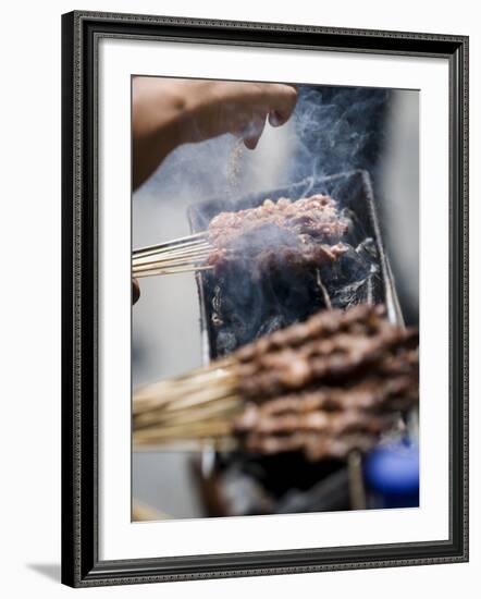 Adding Spice to the Barbeque, Kunming, Yunnan, China-Porteous Rod-Framed Photographic Print