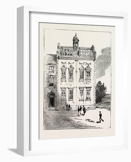 Addition to the Grammar School Bedford, 1884, UK-null-Framed Giclee Print