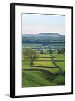 Addleborough from Above Askrigg at Dusk in Summer-Mark Sunderland-Framed Photographic Print