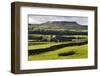 Addlebrough from Askrigg in Wensleydale, Yorkshire Dales, North Yorkshire, Yorkshire, England, UK-Mark Sunderland-Framed Photographic Print
