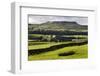 Addlebrough from Askrigg in Wensleydale, Yorkshire Dales, North Yorkshire, Yorkshire, England, UK-Mark Sunderland-Framed Photographic Print