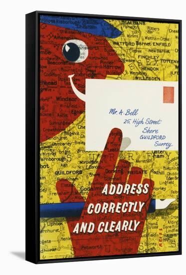 Address Correctly and Clearly-Manfred Reiss-Framed Stretched Canvas
