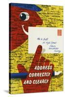 Address Correctly and Clearly-Manfred Reiss-Stretched Canvas
