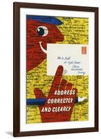 Address Correctly and Clearly-Manfred Reiss-Framed Art Print