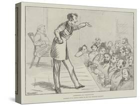 Addressing His Constituents-Randolph Caldecott-Stretched Canvas