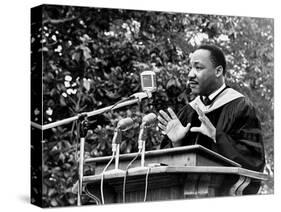 Addressing Tuskegee Graduates-Horace Cort-Stretched Canvas