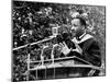Addressing Tuskegee Graduates-Horace Cort-Mounted Premium Photographic Print