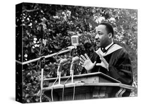 Addressing Tuskegee Graduates-Horace Cort-Stretched Canvas