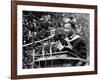 Addressing Tuskegee Graduates-Horace Cort-Framed Photographic Print