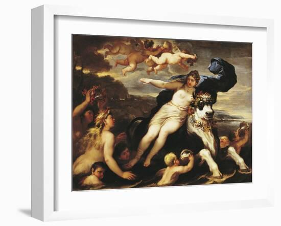 Adduction of Europa-Luca Giordano-Framed Giclee Print