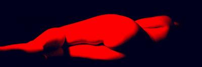 Red Nude Rear View-Ade Groom-Photographic Print