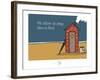 Adé l'chicon - Cabine de plage dans le nord-Sylvain Bichicchi-Framed Art Print